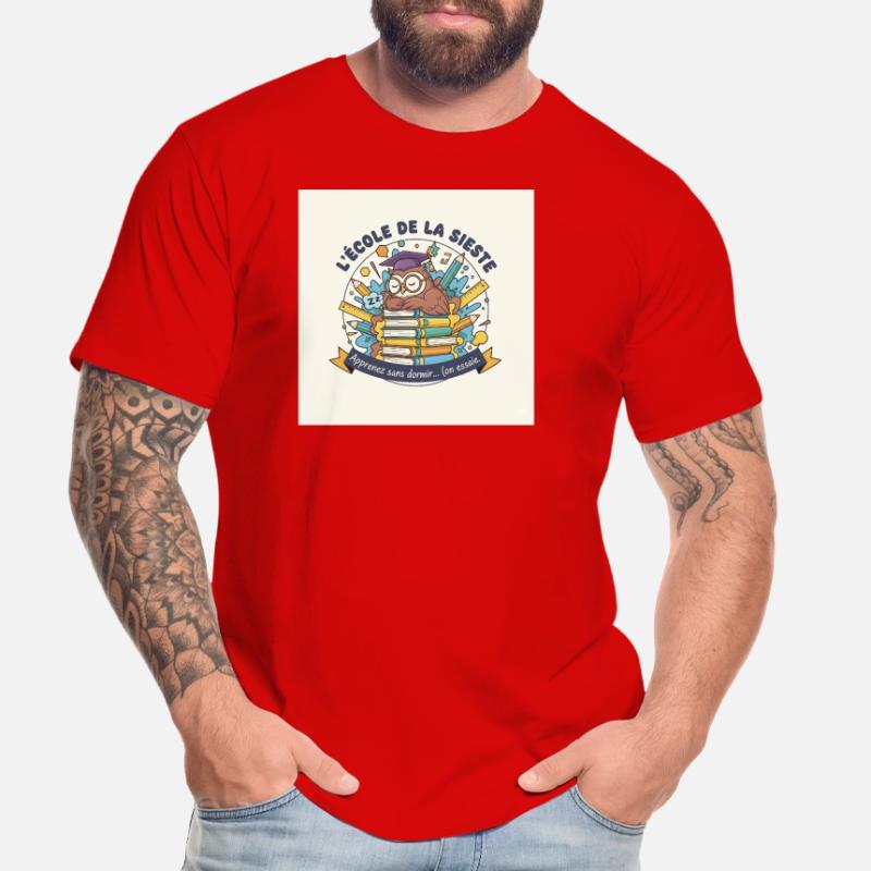 Schule der Eule Nickerchen Schüler Männer Premium Bio T-Shirt