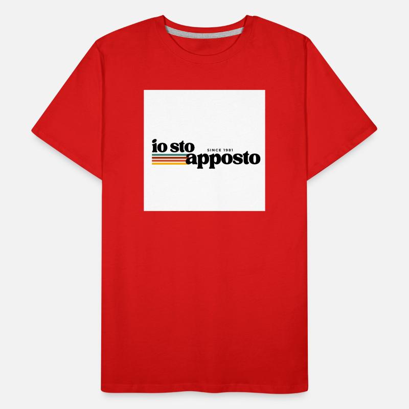 I'm affixing retro stripes Men's Premium Organic T-Shirt