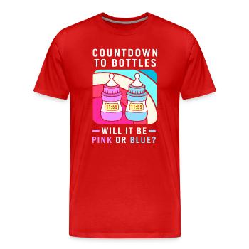 Sexe Révélation Réveillon Nouvel An Nouvel An - T-shirt bio Premium Homme - rouge - Devant - Damien (186cm)