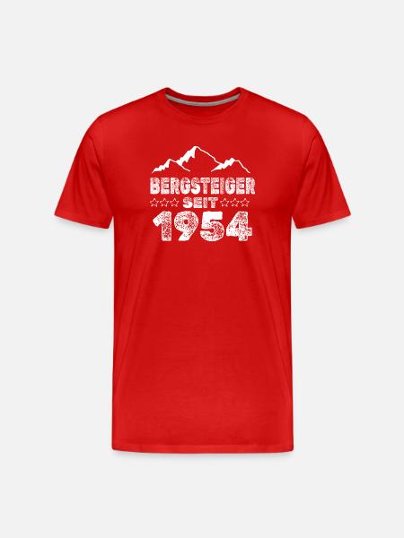 1954 - T-shirt bio Premium Homme - rouge