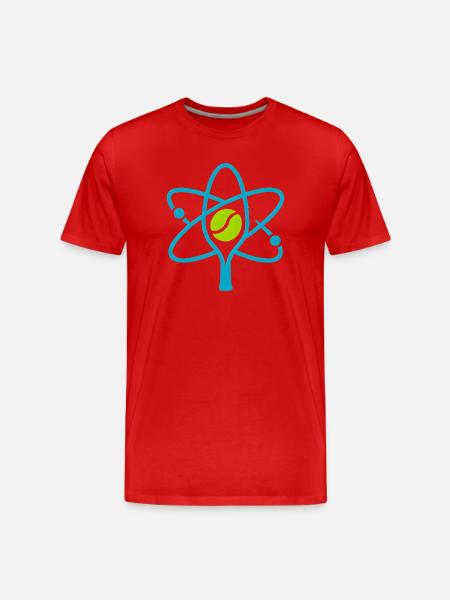 Atomic Tennis Radiance Neon - Men's Premium Organic T-Shirt - red