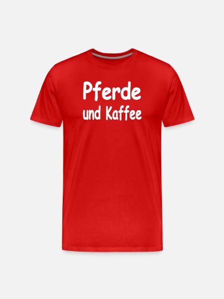 Chevaux - T-shirt bio Premium Homme - rouge
