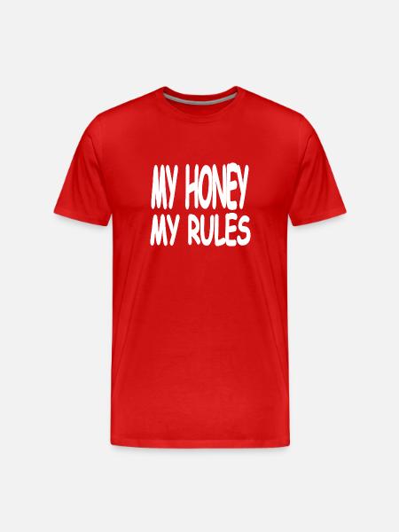 Honey - Men's Premium Organic T-Shirt - red