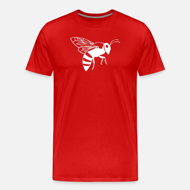 Biene Bienen Imker Geschenk - Männer Premium Bio T-Shirt - Rot