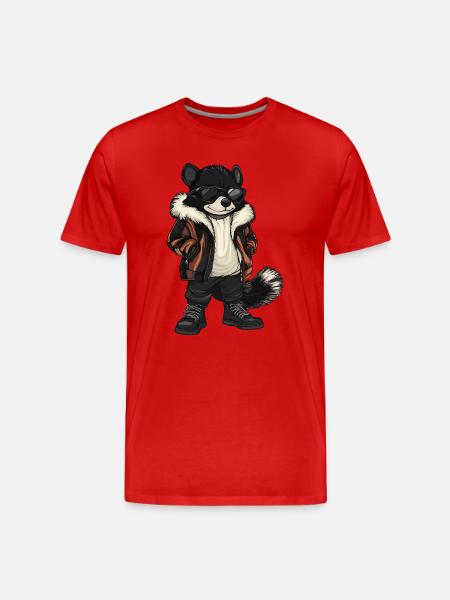 Skunk Cool Winter - Men's Premium Organic T-Shirt - red