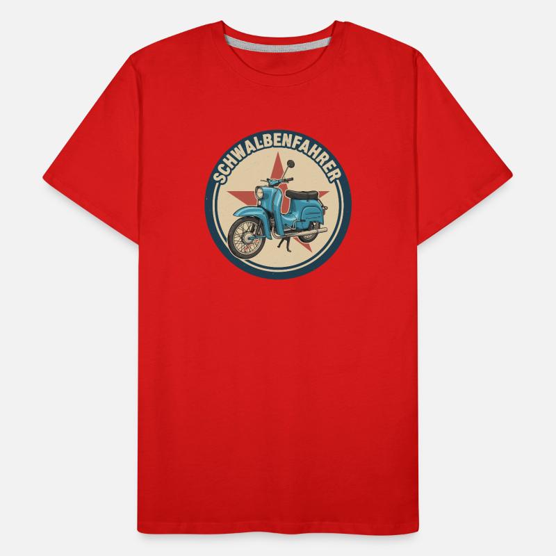 Schwalbe Simson Moped DDR Suhl KR51 Geschenk Männer Premium Bio T-Shirt