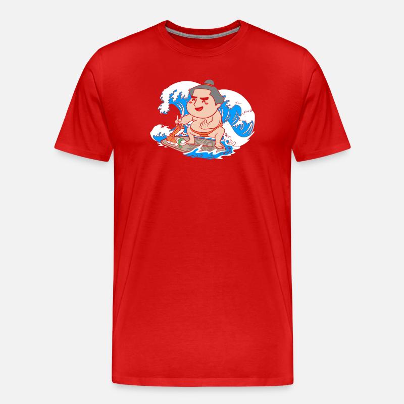 Sumo - Männer Premium Bio T-Shirt - Rot