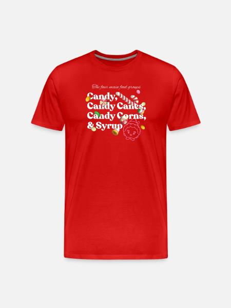Buddy The Elf – Candy Design - Men's Premium Organic T-Shirt - red