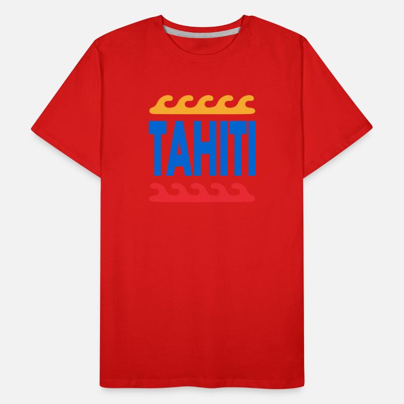 Tahiti - French Polynesia - Polynesia - Beach Men's Premium Organic T-Shirt