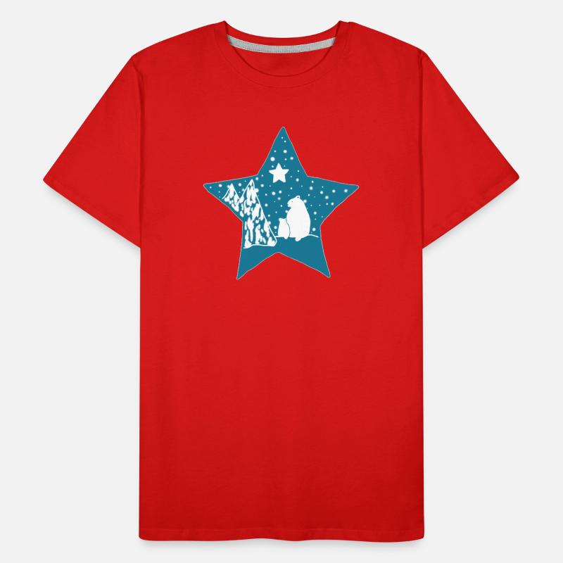 Eisbaer_im_Stern Men's Premium Organic T-Shirt