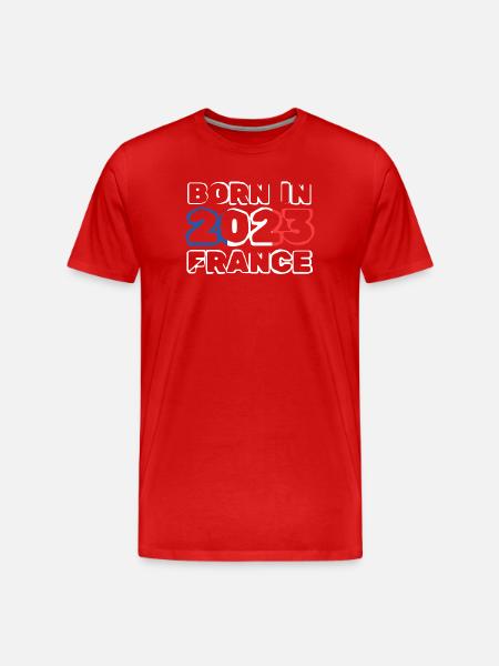 2023 - T-shirt bio Premium Homme - rouge