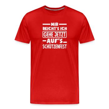 I've had enough I'm going to the party funnier - Men's Premium Organic T-Shirt - red - Front - Damien (186cm)