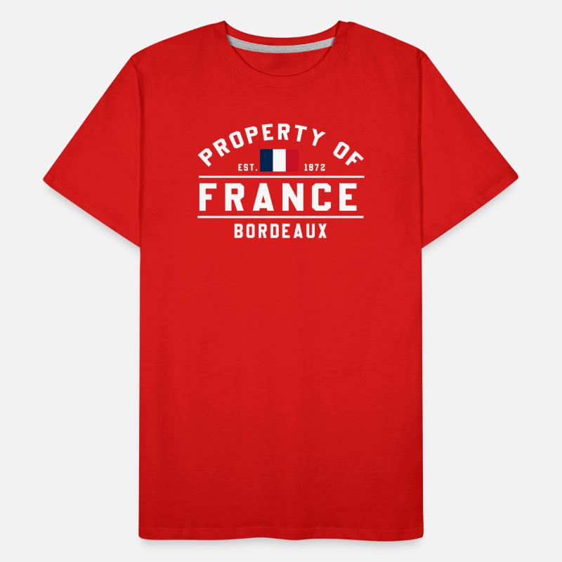 Französische Eigentümerschaft Bordeaux Männer Premium Bio T-Shirt
