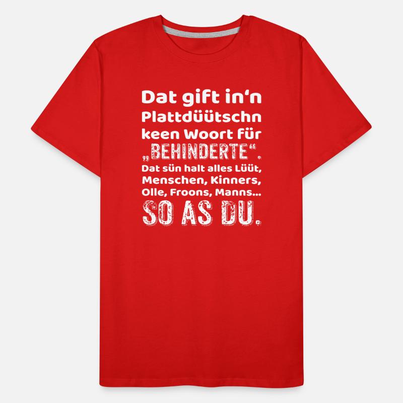 Low German Provocation Inclusion Men's Premium Organic T-Shirt