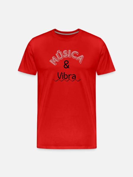 Gute Stimmung. Musik - Männer Premium Bio T-Shirt - Rot