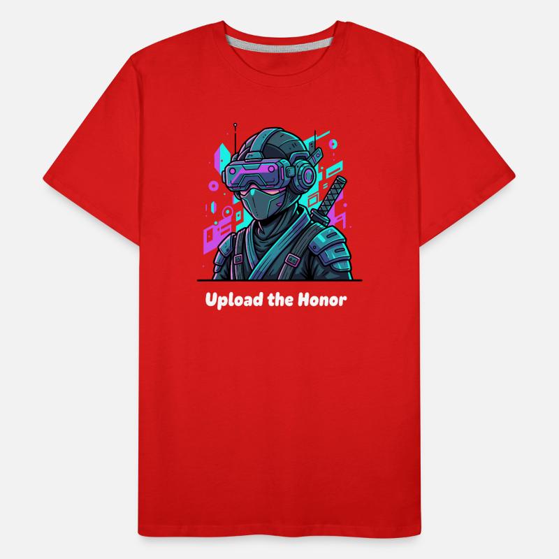 Cyber Ninja VR Warrior Men's Premium Organic T-Shirt