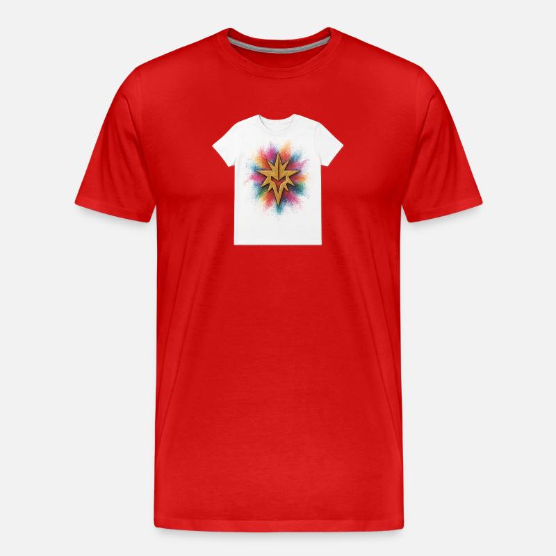 Inception Tee - Männer Premium Bio T-Shirt - Rot