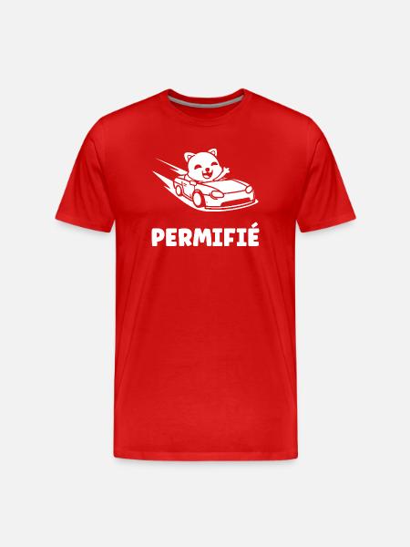 Driver's license humor - Men's Premium Organic T-Shirt - red