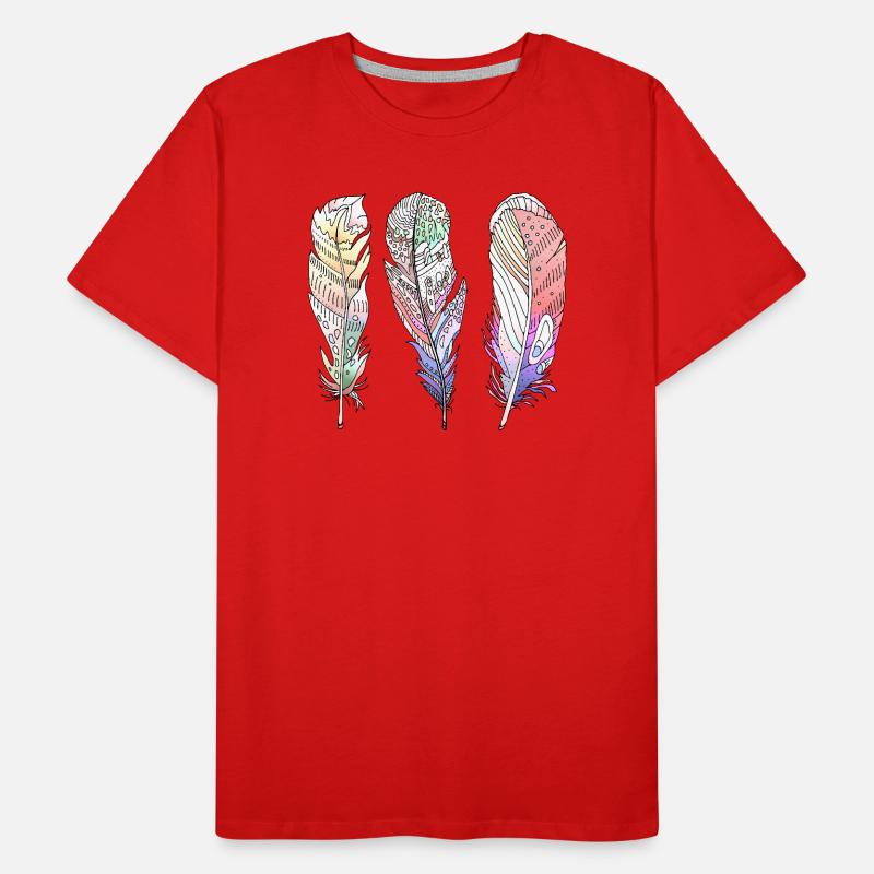 Feder Männer Premium Bio T-Shirt