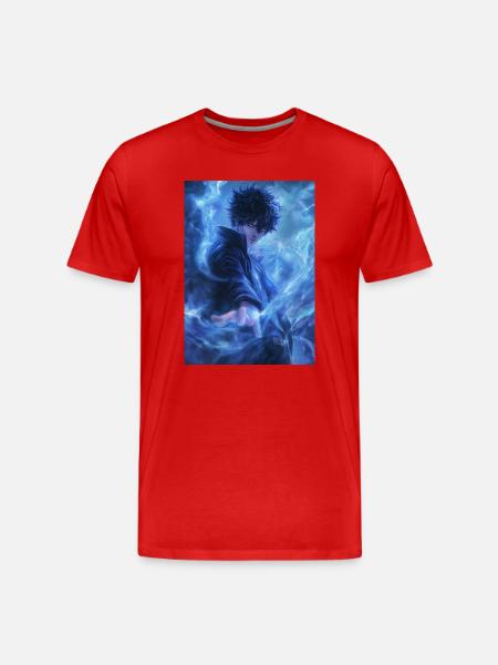 Fantasy Azure Flame - Men's Premium Organic T-Shirt - red