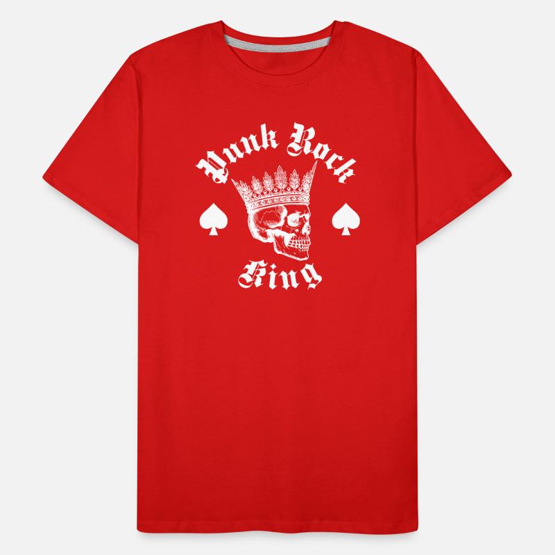 Conception du logo du roi du punk rock T-shirt bio Premium Homme