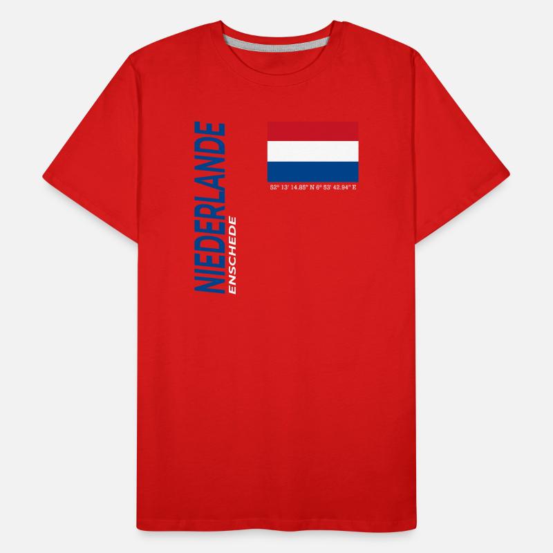 Enschede Männer Premium Bio T-Shirt