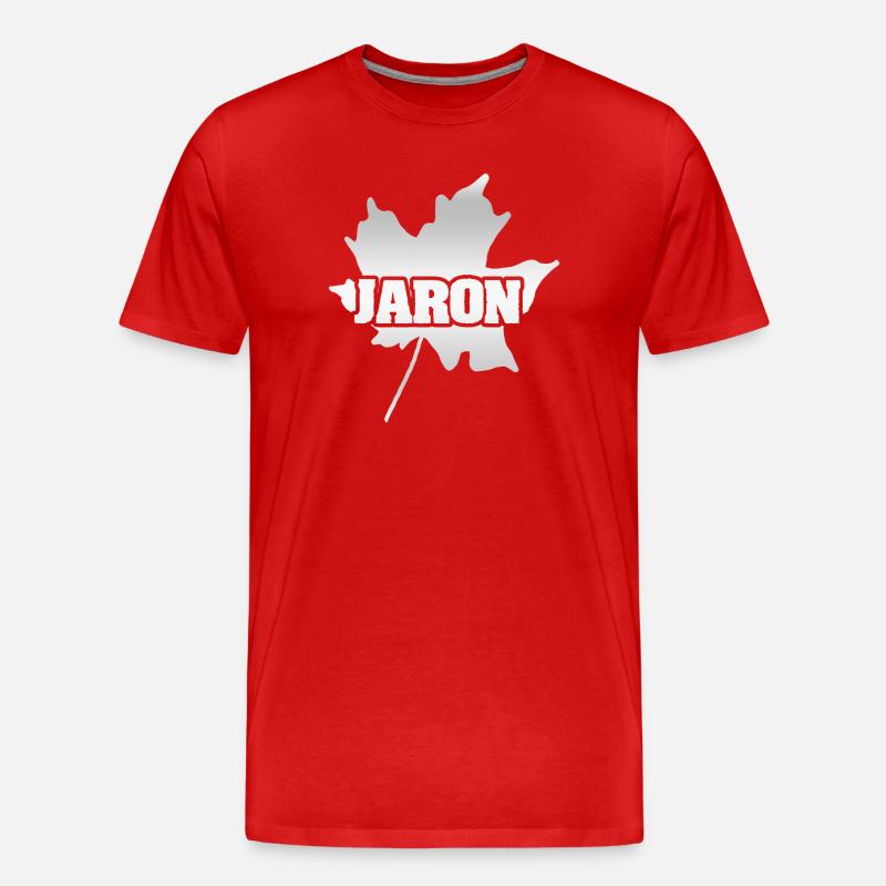 Jaron Jaron - Männer Premium Bio T-Shirt - Rot