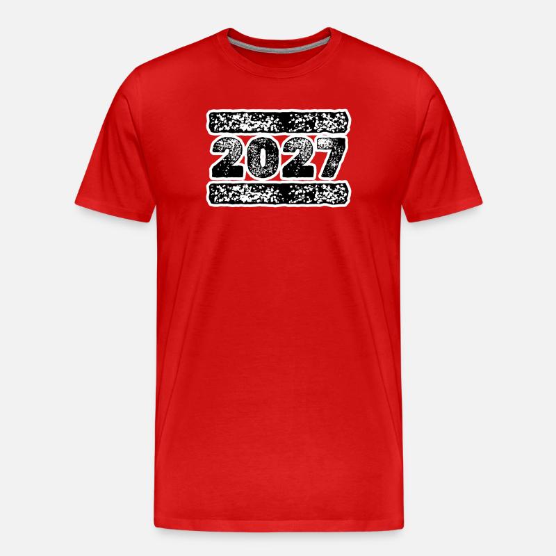 2027 - Männer Premium Bio T-Shirt - Rot