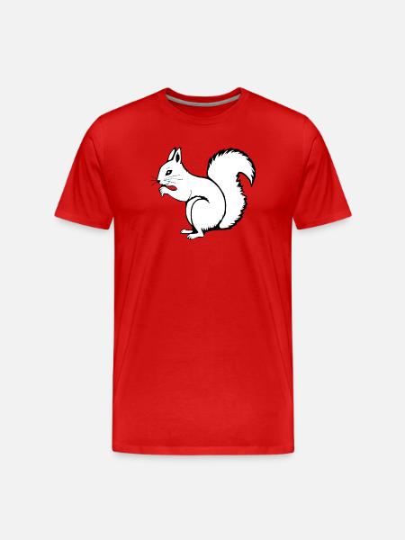 Squirrel T-shirt Gift Nature Lover - Men's Premium Organic T-Shirt - red