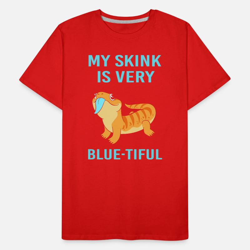 Lizard Blue Tongue Men's Premium Organic T-Shirt