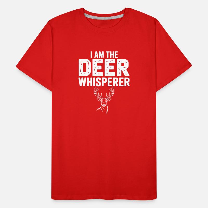 Ich bin der Hirschflüsterer Männer Premium Bio T-Shirt