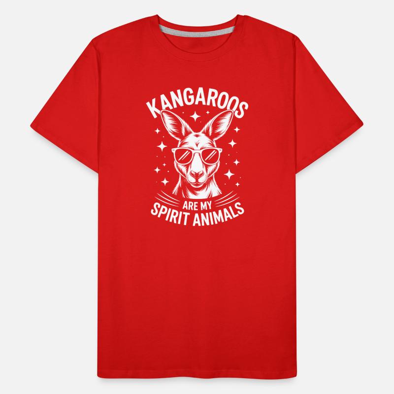 Kangaroo Spruch Kangaroo Lustige Kangaroo Geschenk Männer Premium Bio T-Shirt