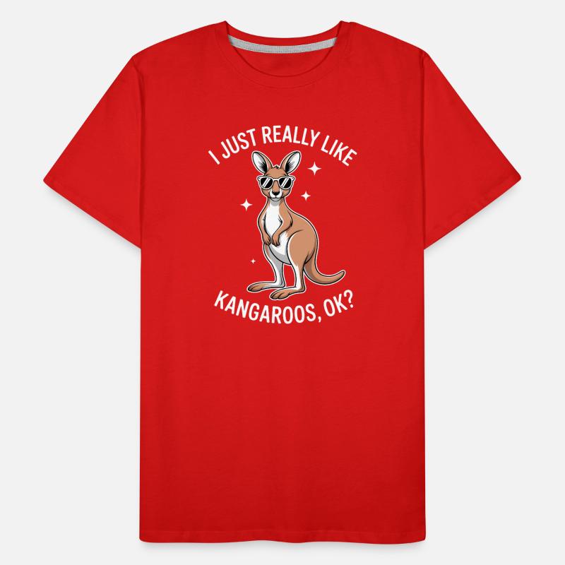 Kangaroo Spruch Kangaroo Lustige Kangaroo Geschenk Männer Premium Bio T-Shirt