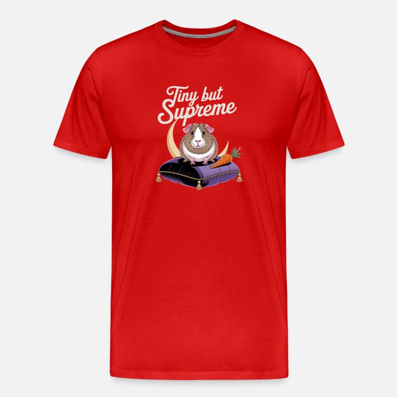Minuscule mais cochon d’Inde - T-shirt bio Premium Homme - rouge