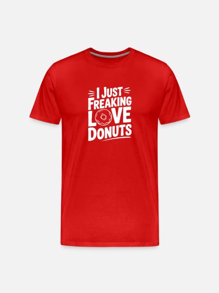 J’adore les beignets - T-shirt bio Premium Homme - rouge
