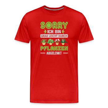 Jardinier Jardinage Jardinage Jardinage Jardinage - T-shirt bio Premium Homme - rouge - Devant - Damien (186cm)