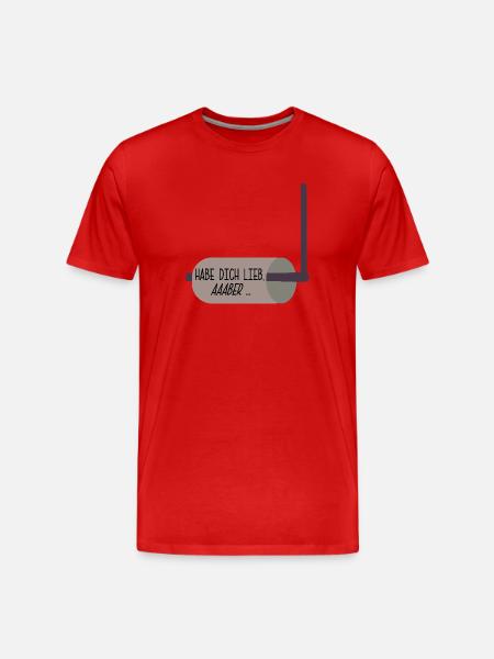 RELATIONSHIP PAPER - Men's Premium Organic T-Shirt - red