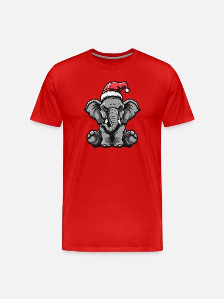 Mammoth Christmas - Men's Premium Organic T-Shirt - red