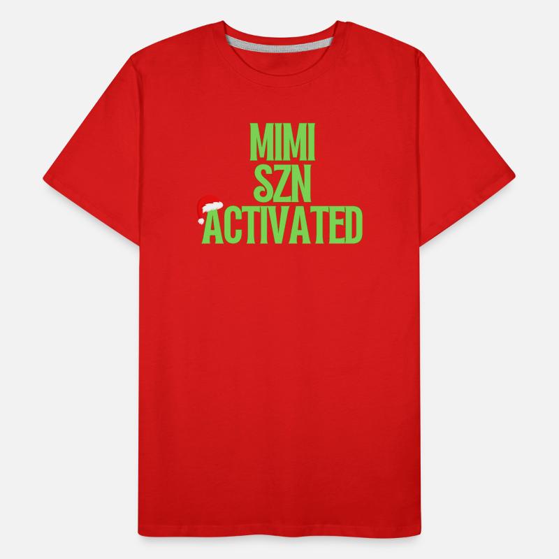 Mimi Szn activé - Conception de Noël T-shirt bio Premium Homme