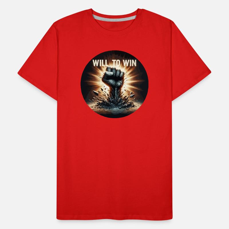 Will to Win Fistburst Men's Premium Organic T-Shirt