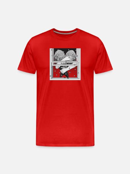 ZWISCHEN - Männer Premium Bio T-Shirt - Rot