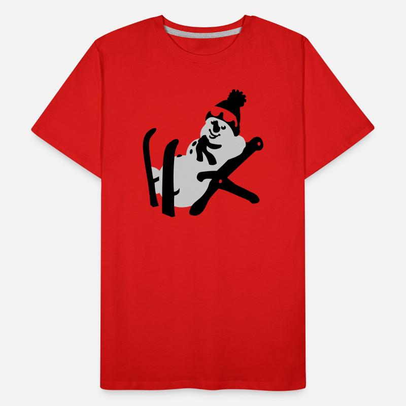 Schneemann Männer Premium Bio T-Shirt
