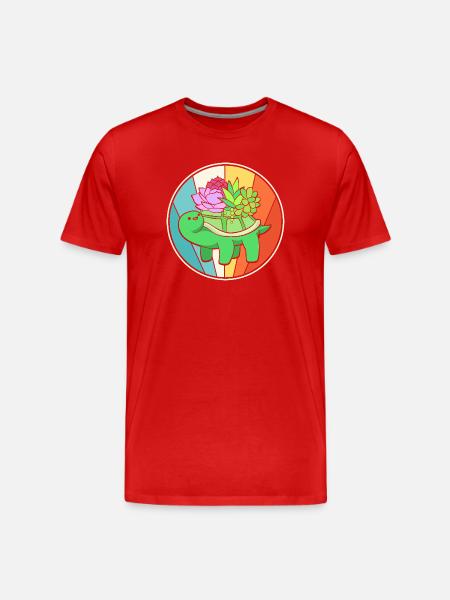 Cactus Plant Cacti - Men's Premium Organic T-Shirt - red