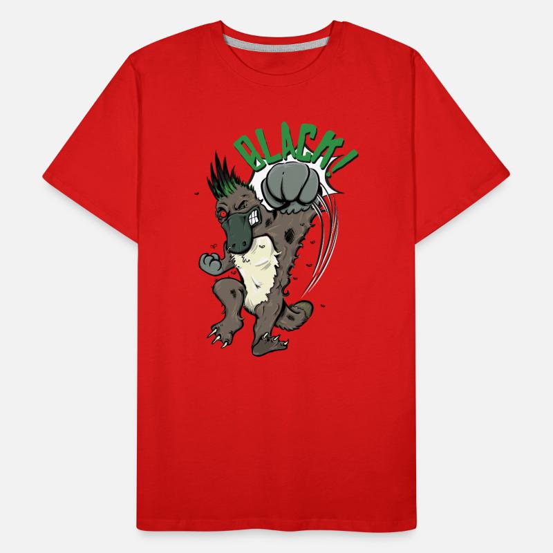Fighting platypus Men's Premium Organic T-Shirt