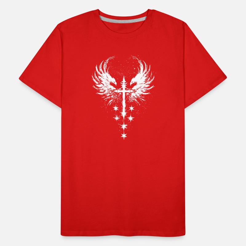 Goth Gothic Emo Kreuz Männer Premium Bio T-Shirt