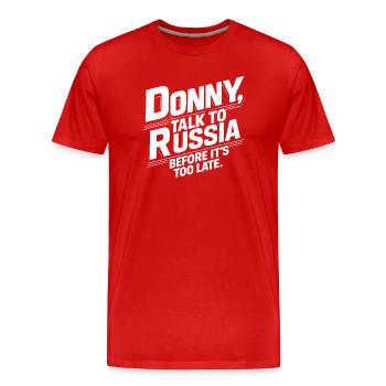 Portez-le dans la rue, à la manif, dans la vie de tous les jours - T-shirt bio Premium Homme - rouge - Devant - Damien (186cm)