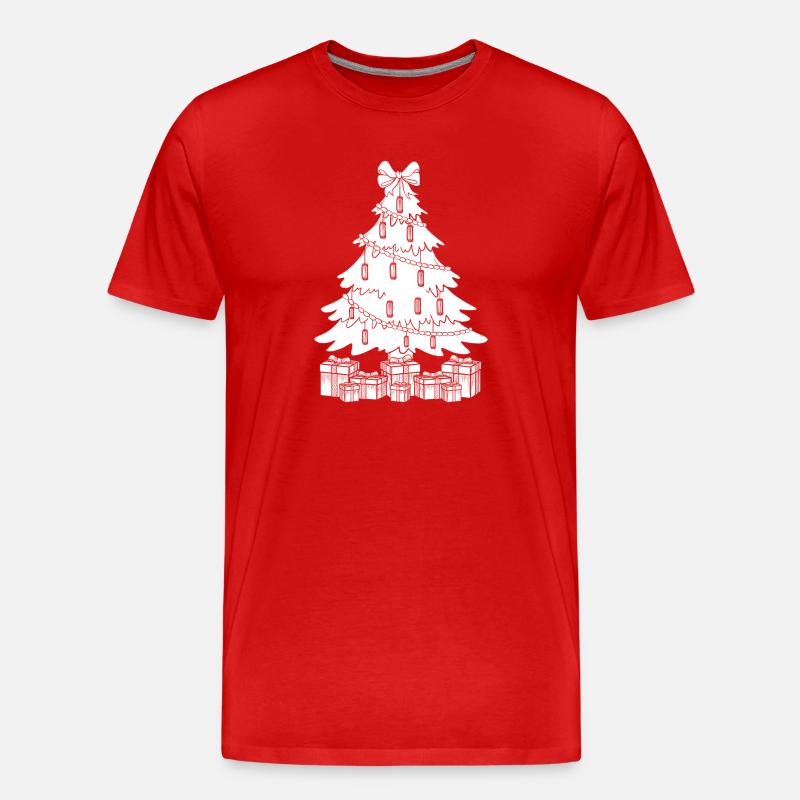 Harmonica Musican Sapin de Noël Harmonica - T-shirt bio Premium Homme - rouge