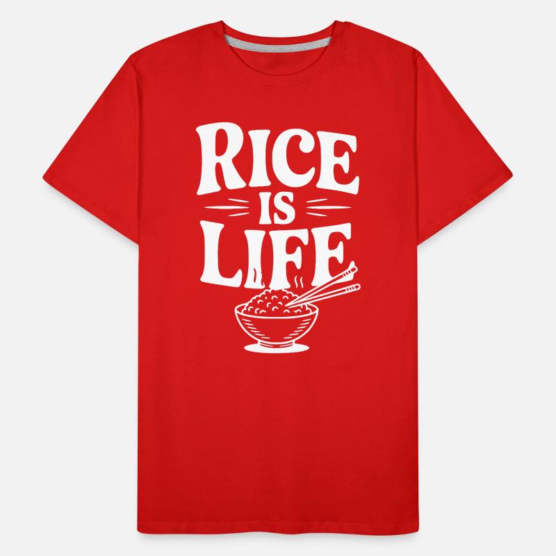 Le riz, c’est la vie T-shirt bio Premium Homme