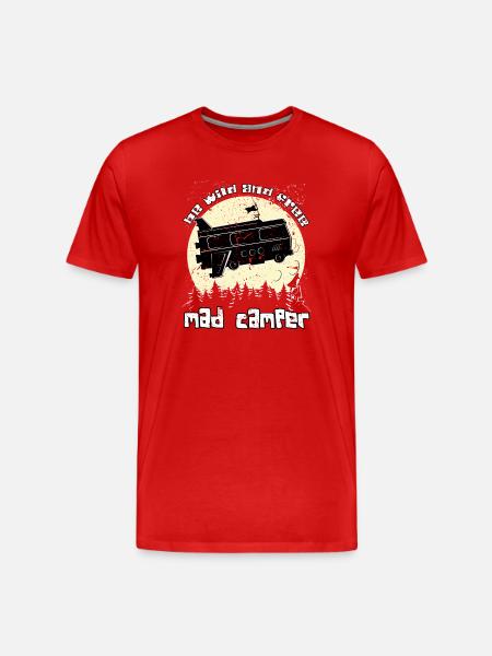 Camping - Men's Premium Organic T-Shirt - red
