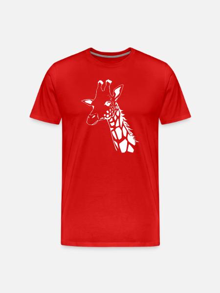 Giraffe Giraffe T-shirt Gift - Men's Premium Organic T-Shirt - red